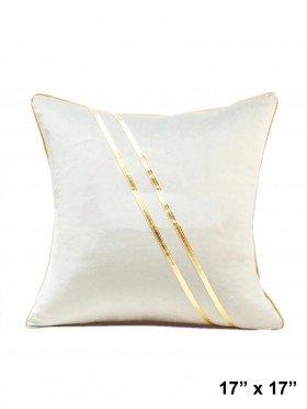 Gold Striped Cushion & Filler